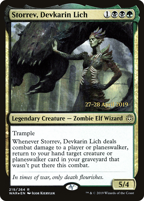 Storrev, Devkarin Lich (PRE-219S) - rare - Foil