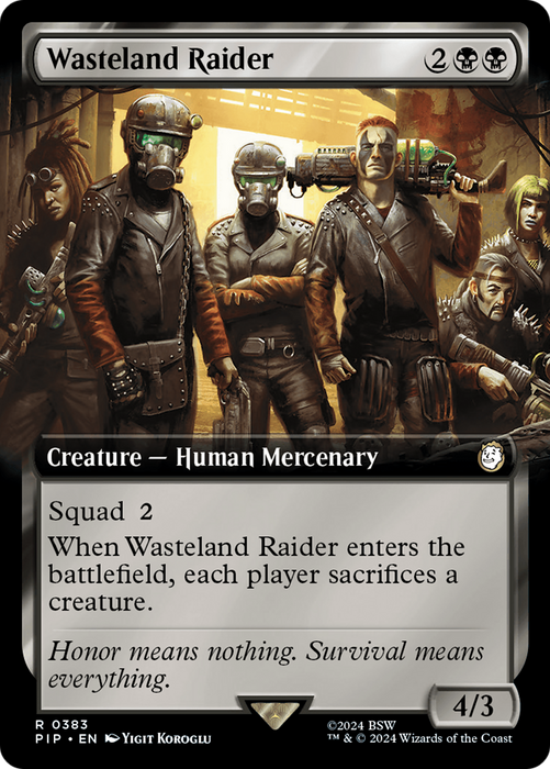 Wasteland Raider (PIP-383) - rare: (Extended Art)