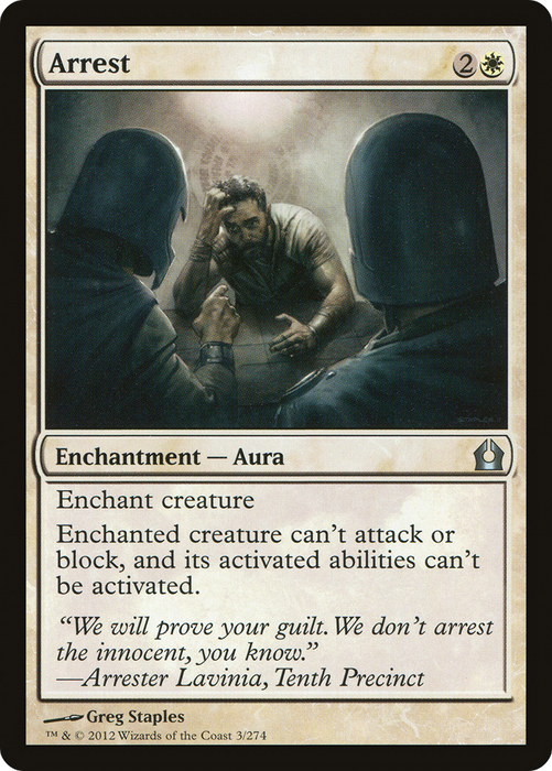 Arrest (RTR-003) - uncommon - Foil