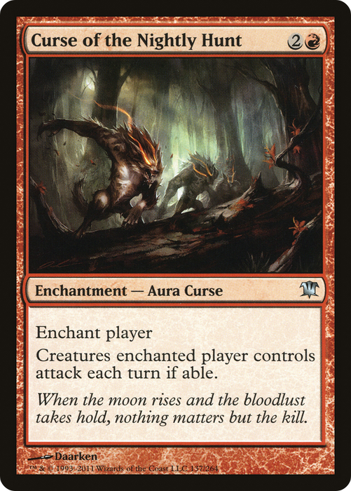 Curse of the Nightly Hunt (ISD-137) - uncommon - Foil