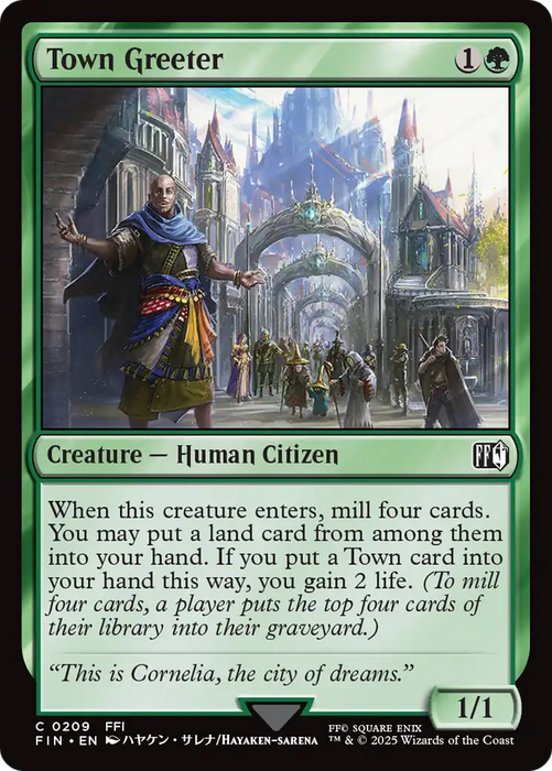 Town Greeter (FIN-209) - common - Foil