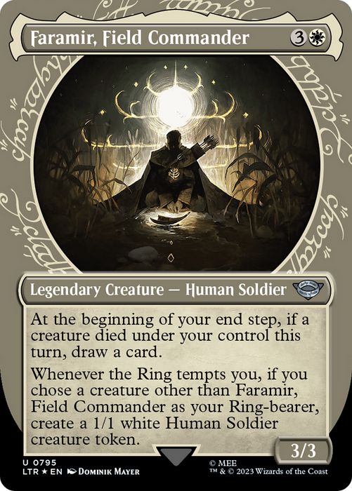 Faramir, Field Commander (LTR-795) - uncommon: (Showcase) (Borderless) - Foil