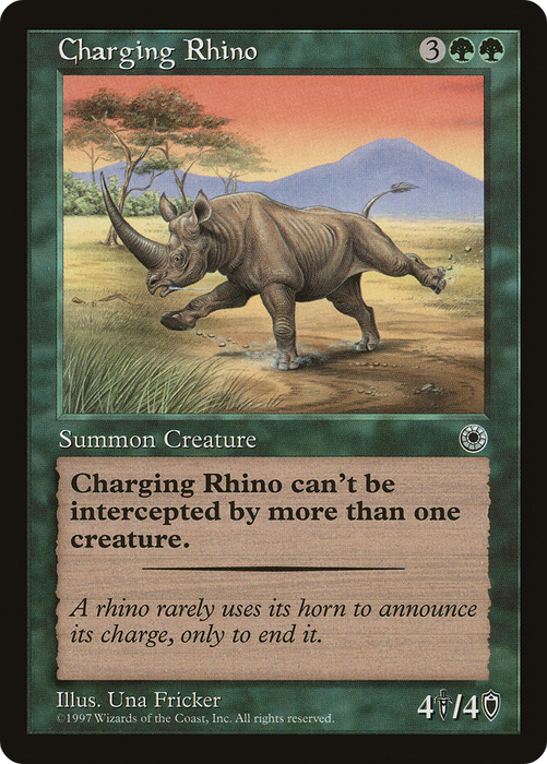 Charging Rhino (POR-161) - rare