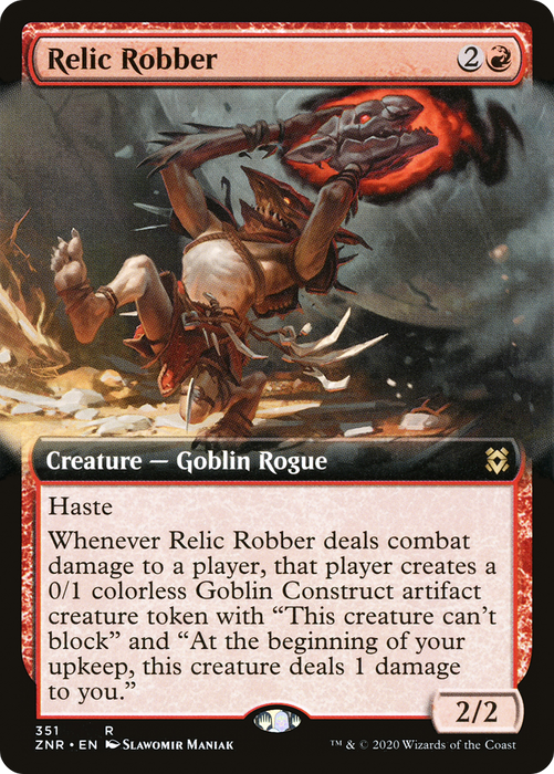 Relic Robber (ZNR-351) - rare: (Extended Art) - Foil
