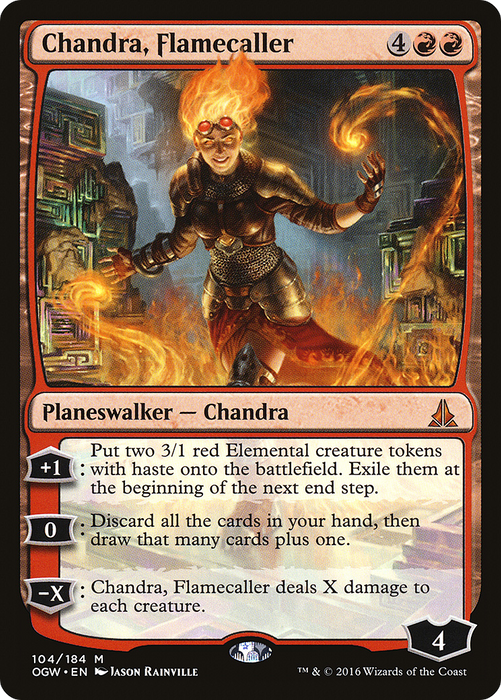 Chandra, Flamecaller (OGW-104) - mythic - Foil