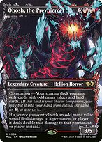 Obosh, the Preypiercer (MUL-054) - rare: (Showcase) (Borderless) - Foil