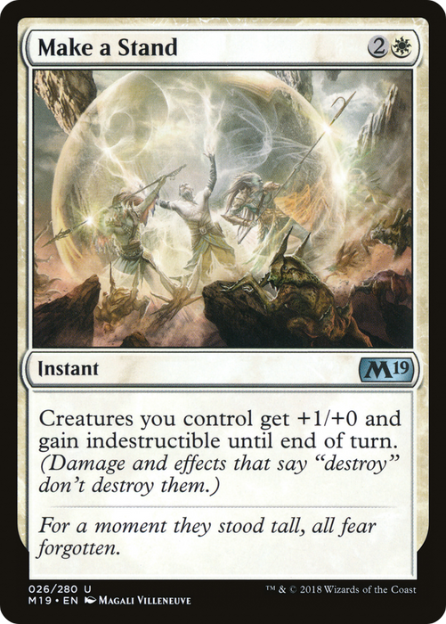 Make a Stand (M19-026) - uncommon - Foil