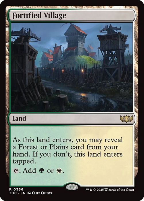 Fortified Village (TDC-366) - rare