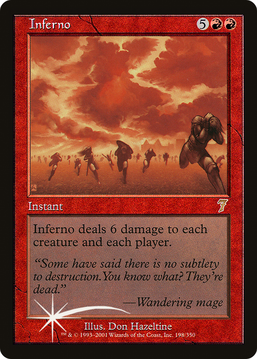 Inferno (7ED-198★) - rare - Foil