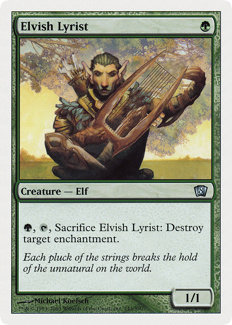 Elvish Lyrist (8ED-242) - uncommon