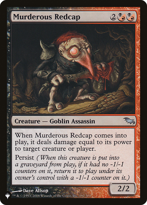 Murderous Redcap (LIST-SHM-192) - uncommon