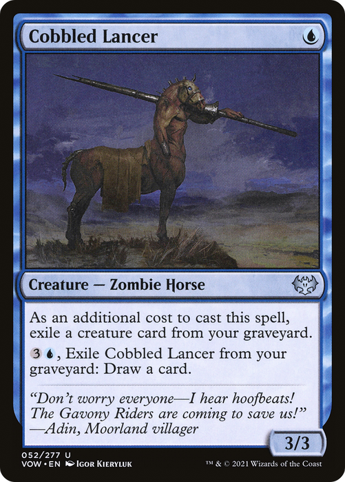 Cobbled Lancer (VOW-052) - uncommon - Foil