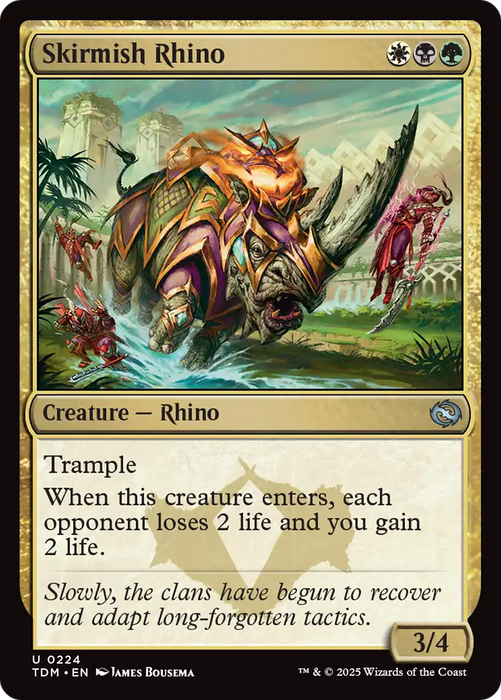 Skirmish Rhino (TDM-224) - uncommon - Foil
