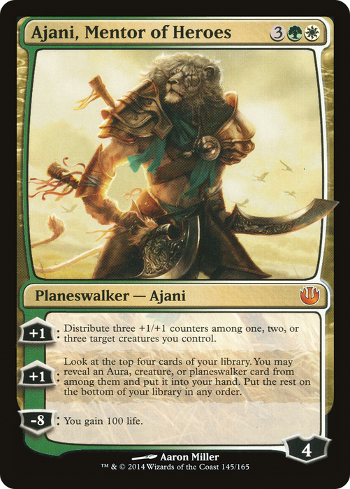 Ajani, Mentor of Heroes (JOU-145) - mythic