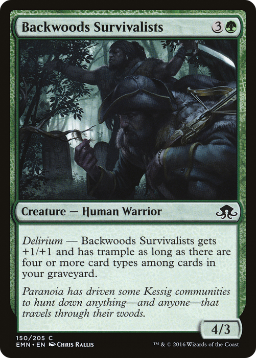 Backwoods Survivalists (EMN-150) - common - Foil