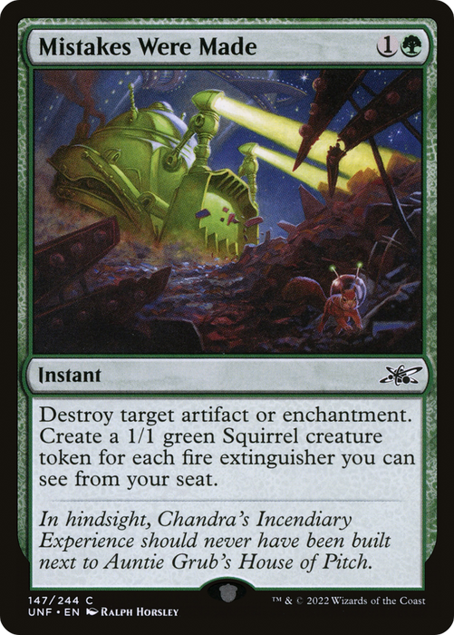 Mistakes Were Made (UNF-147) - common - Foil