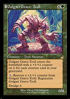 Golgari Grave-Troll (RVR-348) - rare: (tombstone) - Foil