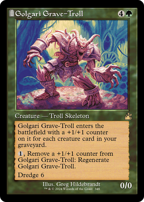 Golgari Grave-Troll (RVR-348) - rare: (tombstone)