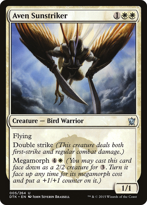 Aven Sunstriker (DTK-005) - uncommon - Foil