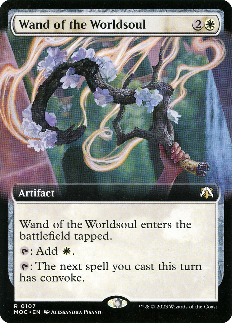 Wand of the Worldsoul (MOC-107) - rare: (Extended Art)