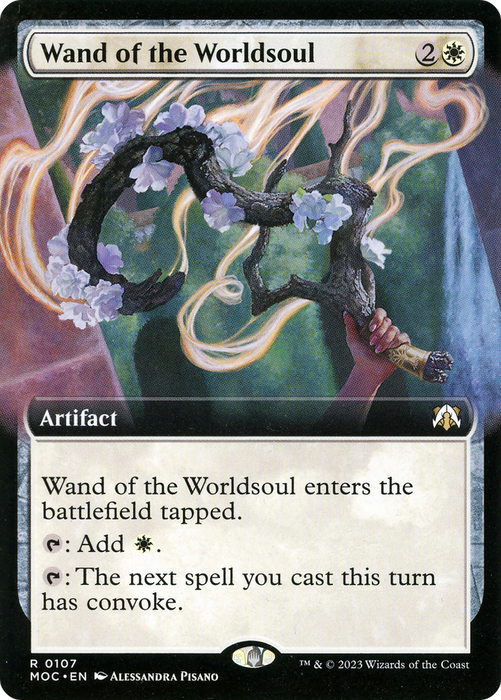 Wand of the Worldsoul (MOC-107) - rare: (Extended Art)