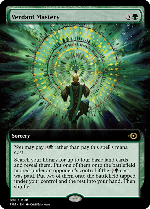 Verdant Mastery (PRM-90138) - rare - Foil