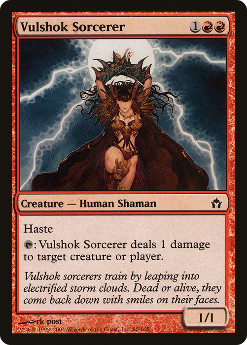 Vulshok Sorcerer (5DN-080) - common - Foil