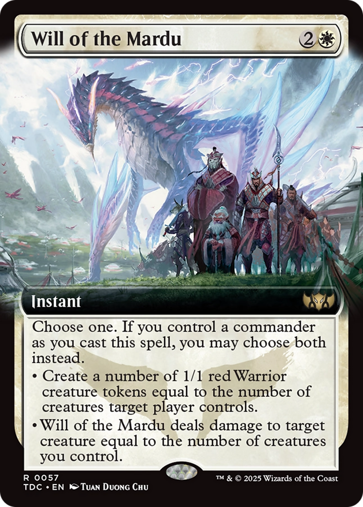 Will of the Mardu (TDC-057) - rare: (Extended Art)