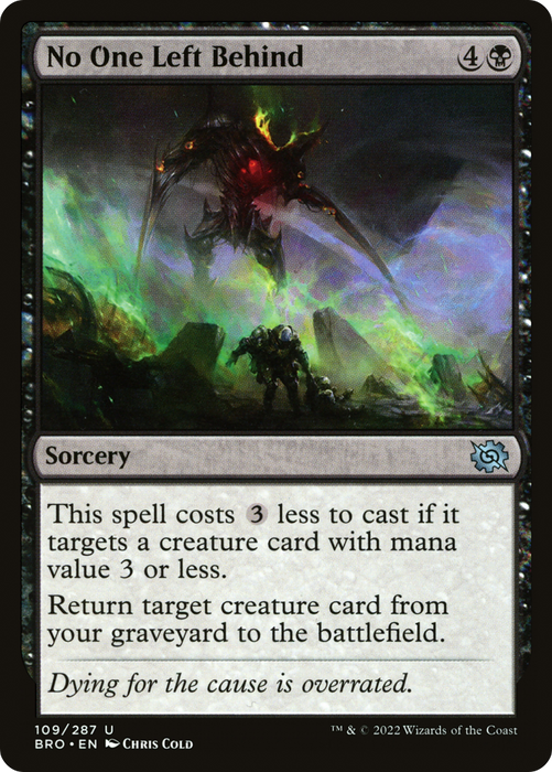 No One Left Behind (BRO-109) - uncommon - Foil