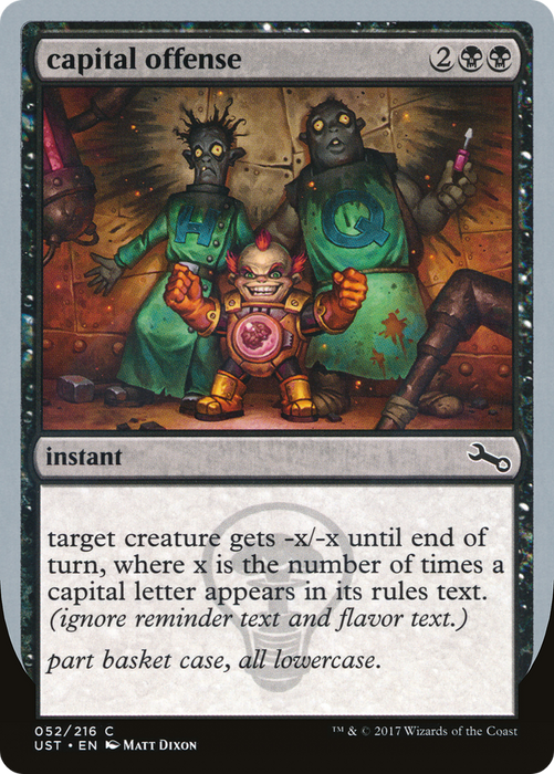 capital offense (UST-052) - common