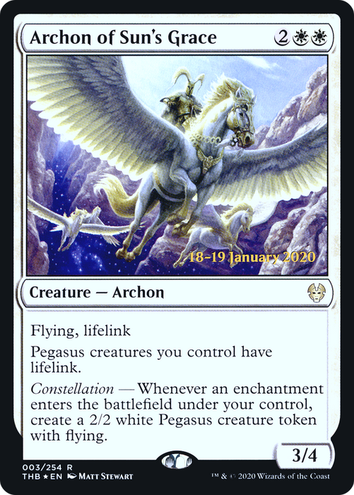 Archon of Sun's Grace (PRE-03S) - rare - Foil