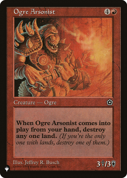 Ogre Arsonist (LIST-P02-110) - uncommon