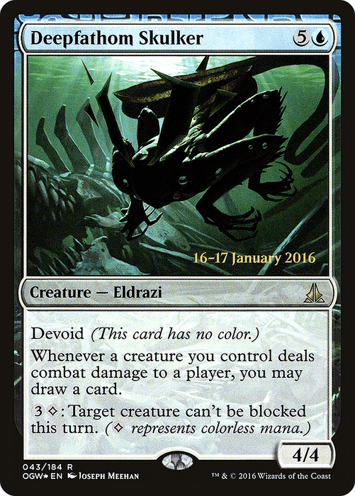 Deepfathom Skulker (PRE-43S) - rare: (devoid) - Foil