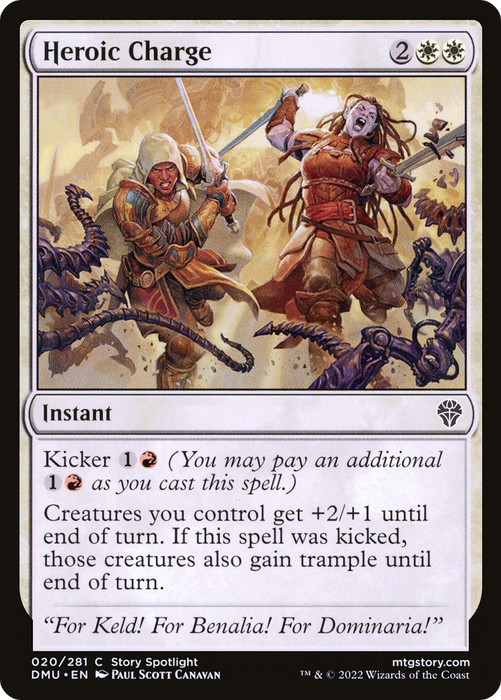 Heroic Charge (DMU-020) - common - Foil