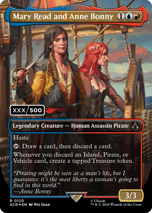 Mary Read and Anne Bonny (ACR-120Z) - rare (Borderless) - Foil