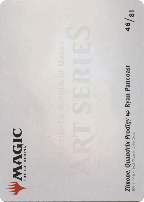 Zimone, Quandrix Prodigy // Zimone, Quandrix Prodigy (ASTX-046) - common (Borderless) - Foil