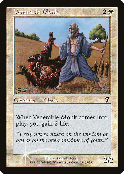Venerable Monk (7ED-53★) - common - Foil