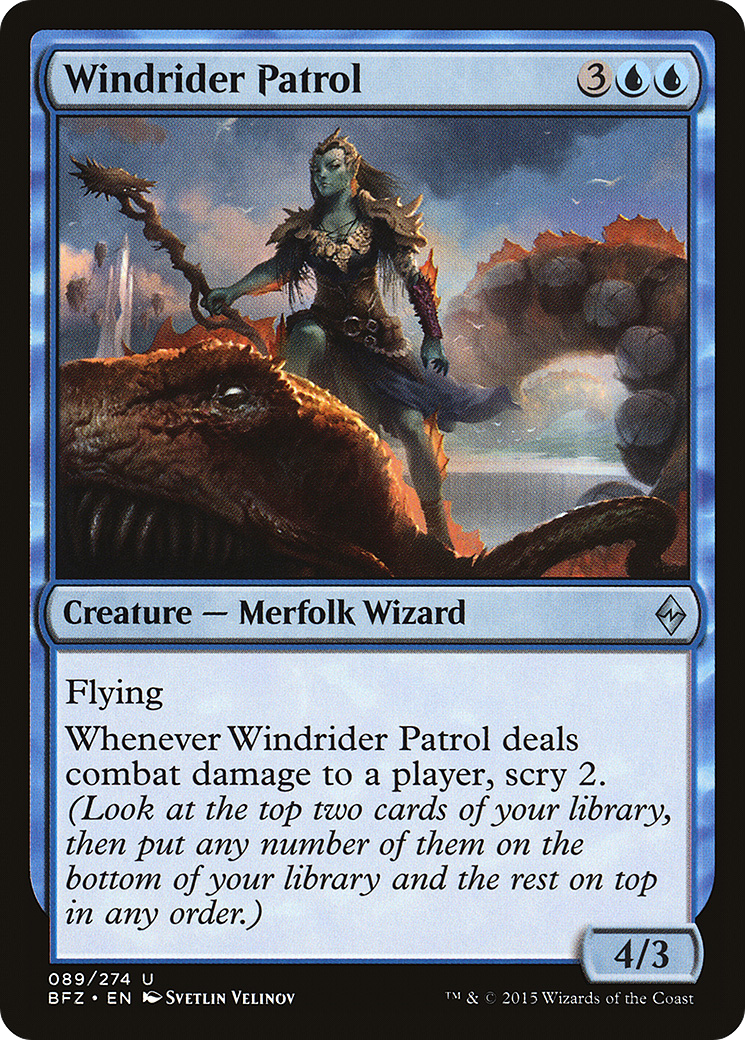 Windrider Patrol (BFZ-089) - uncommon - Foil