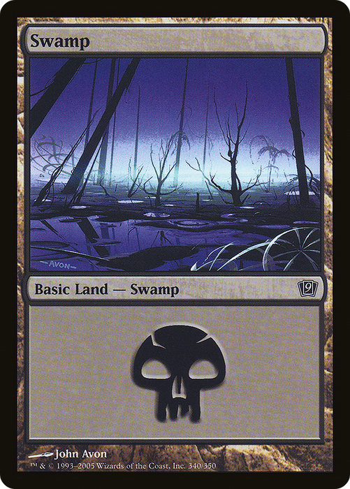 Swamp (9ED-340★) - common - Foil