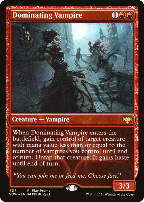 Dominating Vampire (PLAY-407) - rare - Foil