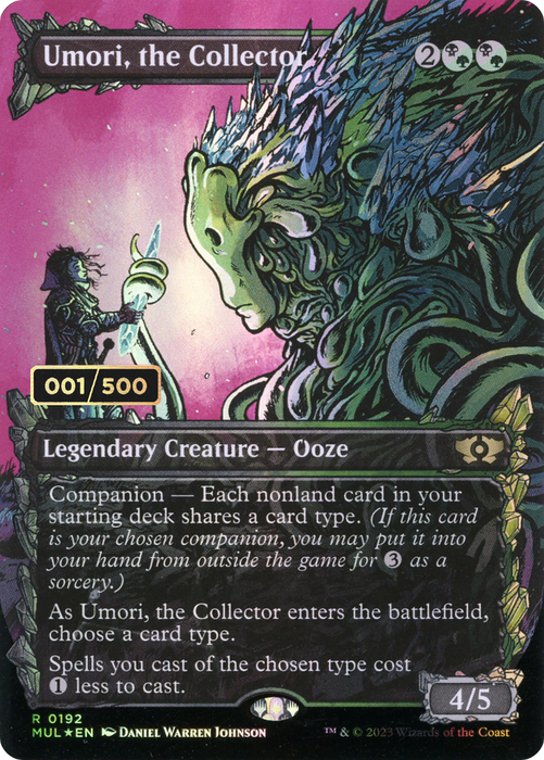 Umori, the Collector (MUL-192Z) - rare: (Showcase) (Borderless) - Foil