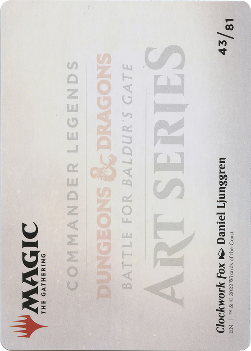 Clockwork Fox // Clockwork Fox (ACLB-043) - common (Borderless) - Foil