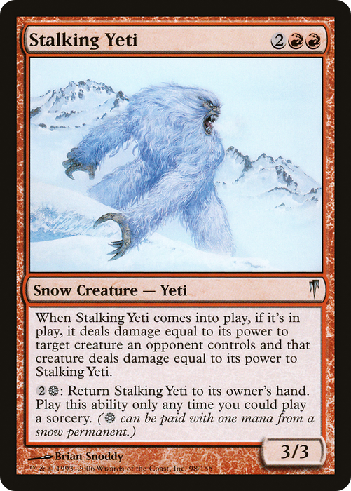 Stalking Yeti (CSP-098) - uncommon - Foil