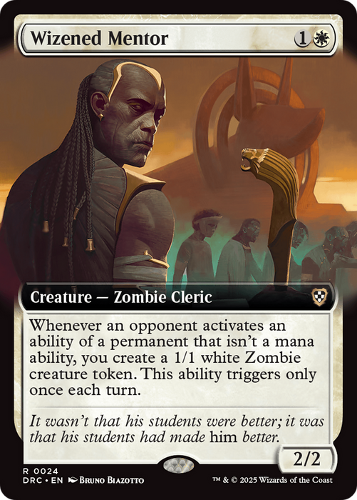 Wizened Mentor (DRC-024) - rare: (Extended Art)