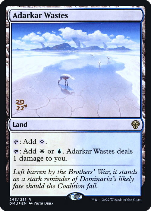 Adarkar Wastes (PRE-243S) - rare - Foil