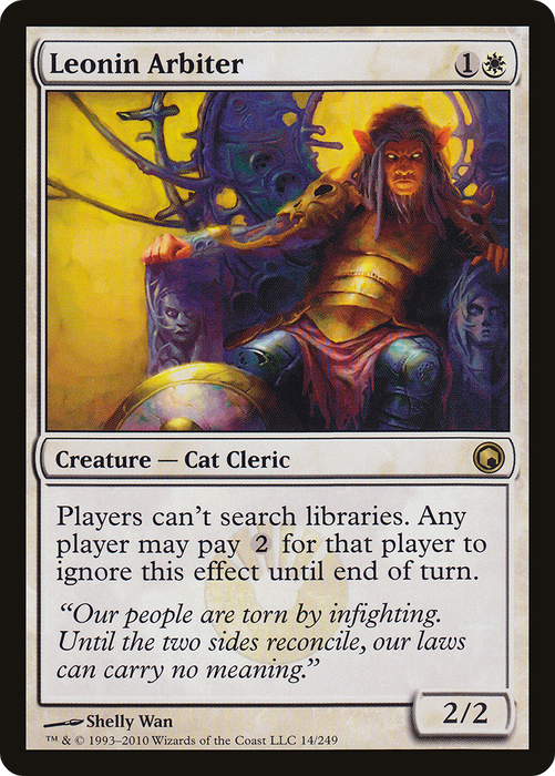 Leonin Arbiter (SOM-014) - rare - Foil