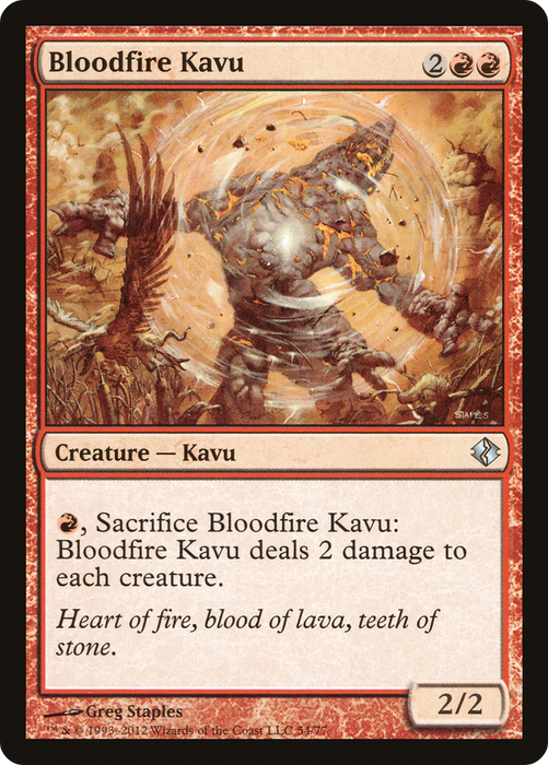Bloodfire Kavu (DDI-054) - uncommon
