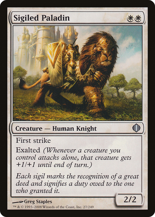 Sigiled Paladin (ALA-027) - uncommon - Foil