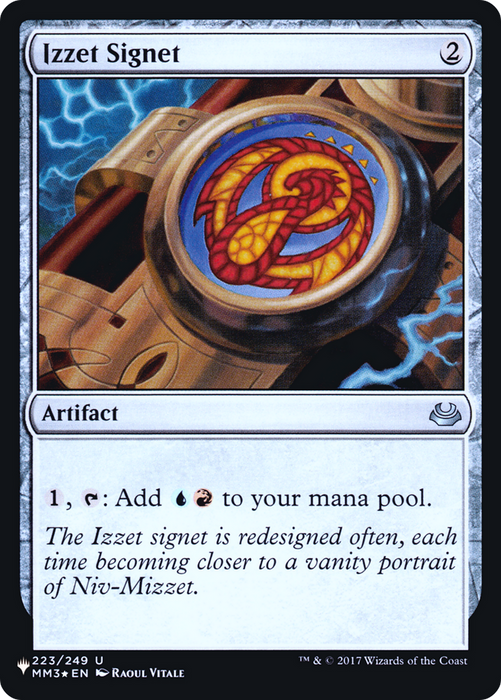 Izzet Signet (LIST-MM3-223) - uncommon - Foil