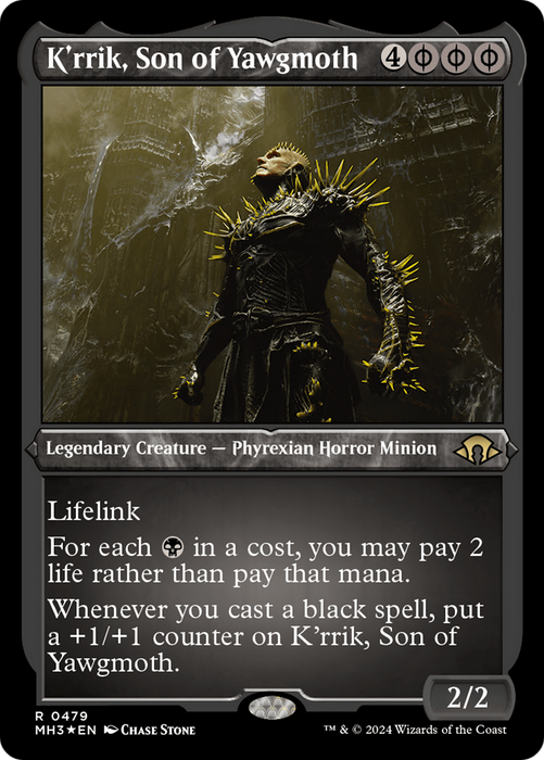 K'rrik, Son of Yawgmoth (MH3-479) - rare - Etched Foil